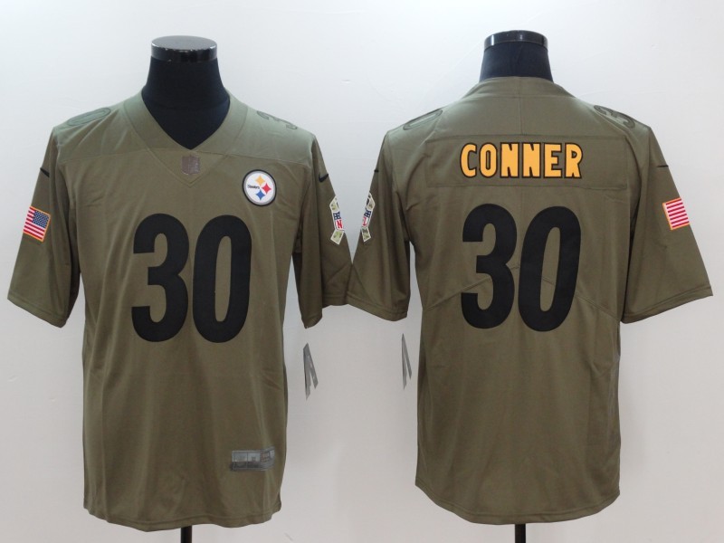 Men's Pittsburgh Steelers James Conner #30 Brown Alternate Jersey
